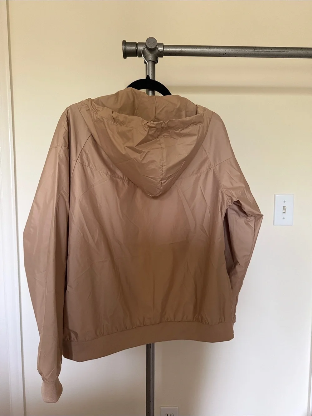 Nike Women's Hooded Bomber Jacket in Tan